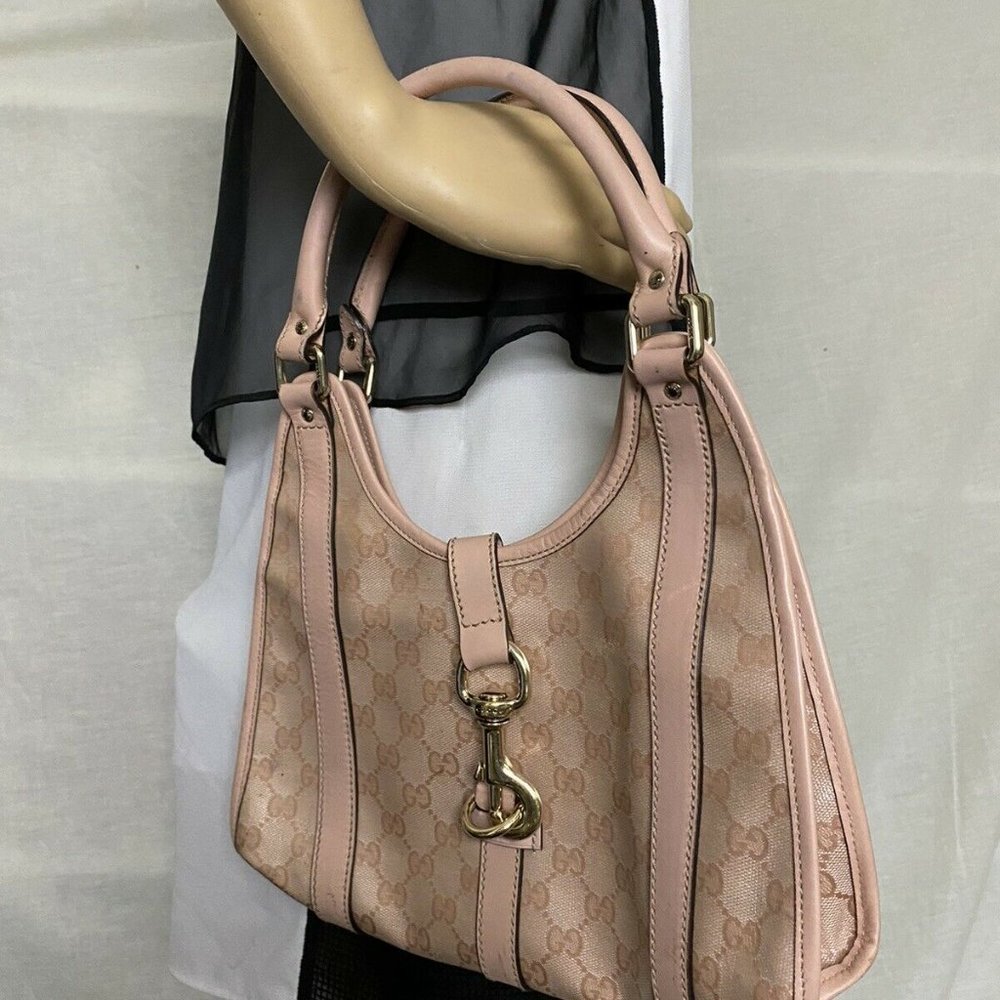 GUCCI Pink Jackie O hobo bag Msrp $ 1,800 - Picture 5 of 12